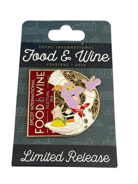 Disney Parks Epcot Food and Wine Festival 2016 Logo Chef Figment Limited Pin